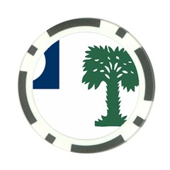 First Proposed South Carolina Flag Poker Chip Card Guard by abbeyz71