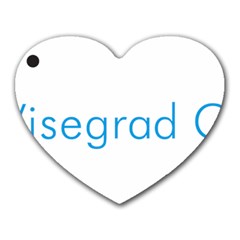 Logo Of Visegrád Group Heart Mousepads by abbeyz71