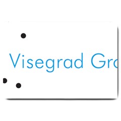 Logo Of Visegrád Group Large Doormat  by abbeyz71
