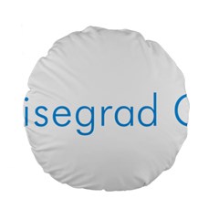 Logo Of Visegrád Group Standard 15  Premium Flano Round Cushions by abbeyz71