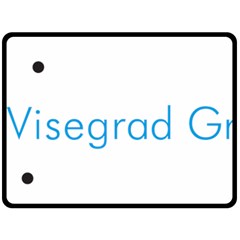 Logo Of Visegrád Group Double Sided Fleece Blanket (large)  by abbeyz71