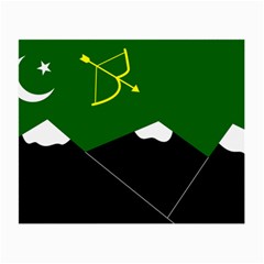 Flag Of Hunza  Small Glasses Cloth by abbeyz71