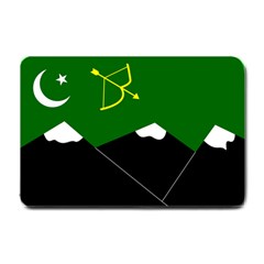 Flag Of Hunza  Small Doormat  by abbeyz71