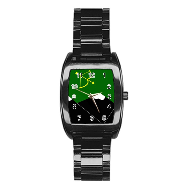 Flag of Hunza  Stainless Steel Barrel Watch