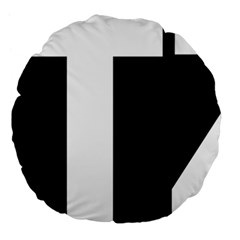 Jetzt Logo Large 18  Premium Flano Round Cushions by abbeyz71