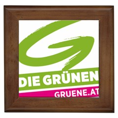 Logo Of Austrian Green Party Framed Tiles by abbeyz71