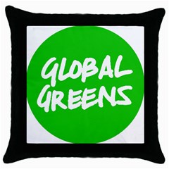 Logo Of Global Greens  Throw Pillow Case (black) by abbeyz71