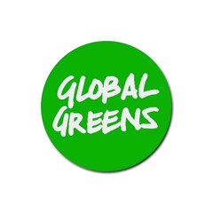 Logo Of Global Greens  Rubber Round Coaster (4 Pack)  by abbeyz71