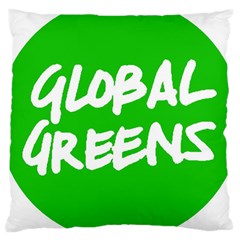 Logo Of Global Greens  Large Cushion Case (one Side) by abbeyz71