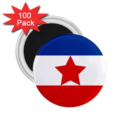 Flag Of Yugoslav Partisans 2 25  Magnets (100 Pack)  by abbeyz71