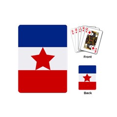 Flag Of Yugoslav Partisans Playing Cards (mini) by abbeyz71