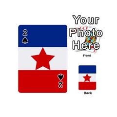 Flag Of Yugoslav Partisans Playing Cards Double Sided (mini) by abbeyz71