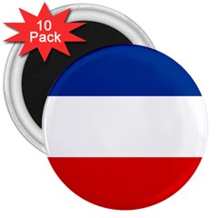 Flag Of Yugoslavia, 1918-1941 3  Magnets (10 Pack)  by abbeyz71