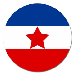 Flag Of Yugoslavia, 1941-1946 Magnet 5  (round) by abbeyz71