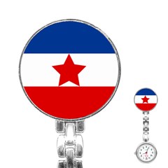 Flag Of Yugoslavia, 1941-1946 Stainless Steel Nurses Watch by abbeyz71