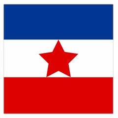 Flag Of Yugoslavia, 1941-1946 Large Satin Scarf (square) by abbeyz71