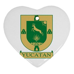 Flag Of State Of Yucatán Ornament (heart) by abbeyz71