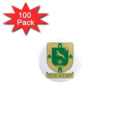 Flag Of State Of Yucatán 1  Mini Magnets (100 Pack)  by abbeyz71