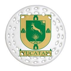 Flag Of State Of Yucatán Round Filigree Ornament (two Sides) by abbeyz71