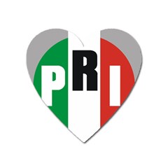 Logo Of Partido Revolucionario Institucional - Pri Heart Magnet by abbeyz71
