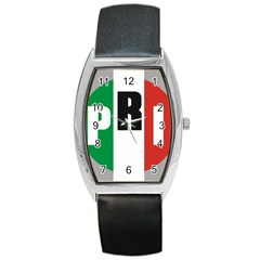 Logo Of Partido Revolucionario Institucional - Pri Barrel Style Metal Watch by abbeyz71