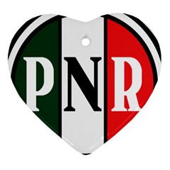 Logo Of National Revolutionary Party, 1929-1938 Heart Ornament (two Sides)