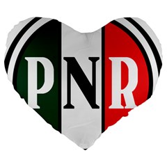 Logo Of National Revolutionary Party, 1929-1938 Large 19  Premium Heart Shape Cushions by abbeyz71