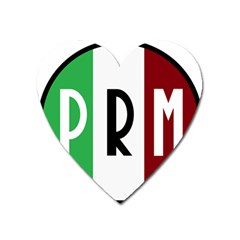 Logo Partido De La Revolucion Mexicana, 1938-1946 Heart Magnet by abbeyz71