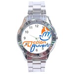 Logo of Youth Wing of National Action Party of Mexico Stainless Steel Analogue Watch Front