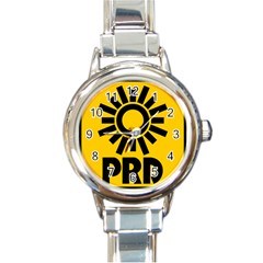 Logo Of Party Of The Democratic Revolution Round Italian Charm Watch by abbeyz71