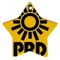 Logo Of Party Of The Democratic Revolution Ornament (star) by abbeyz71