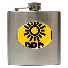 Logo Of Party Of The Democratic Revolution Hip Flask (6 Oz) by abbeyz71