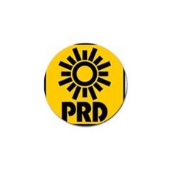 Logo Of Party Of The Democratic Revolution Golf Ball Marker by abbeyz71