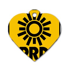 Logo Of Party Of The Democratic Revolution Dog Tag Heart (one Side) by abbeyz71