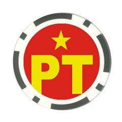 Logo of Mexico s Labor Party Poker Chip Card Guard