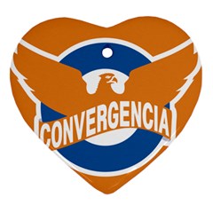 Convergencia Logo, 2002-2011 Heart Ornament (two Sides) by abbeyz71