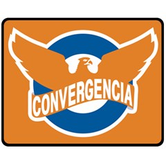 Convergencia Logo, 2002-2011 Double Sided Fleece Blanket (medium)  by abbeyz71