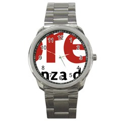 Logo Of Mexico The National Regeneration Movement Party Sport Metal Watch by abbeyz71