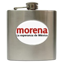Logo Of Mexico The National Regeneration Movement Party Hip Flask (6 Oz) by abbeyz71
