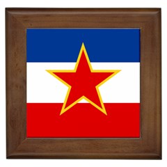 Flag Of Yugoslavia, 1946-1992 Framed Tiles by abbeyz71