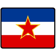 Flag Of Yugoslavia, 1946-1992 Fleece Blanket (large)  by abbeyz71