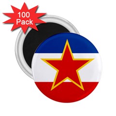 Civil Ensign Of Yugoslavia, 1950-1992 2 25  Magnets (100 Pack)  by abbeyz71