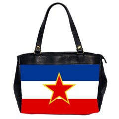 Civil Ensign Of Yugoslavia, 1950-1992 Oversize Office Handbag (2 Sides) by abbeyz71