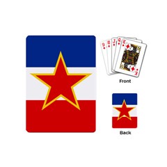 Civil Ensign Of Yugoslavia, 1950-1992 Playing Cards (mini) by abbeyz71