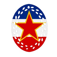 Civil Ensign Of Yugoslavia, 1950-1992 Ornament (oval Filigree) by abbeyz71