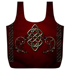 Wonderful Decorative Celtic Knot Full Print Recycle Bag (xl) by FantasyWorld7