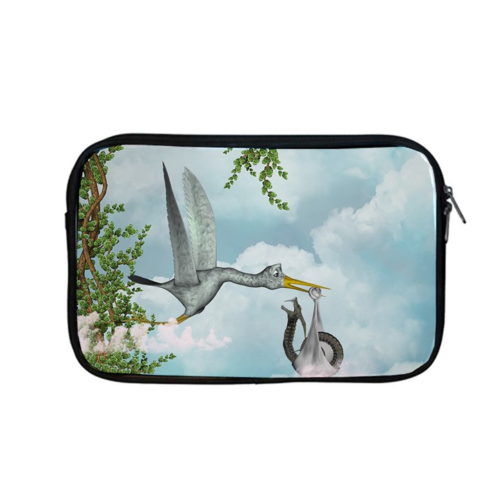 Funny Stork With Creepy Snake Baby Apple MacBook Pro 13  Zipper Case