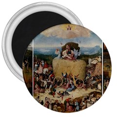 Heronimus Bosch The Haywagon 2 3  Magnets