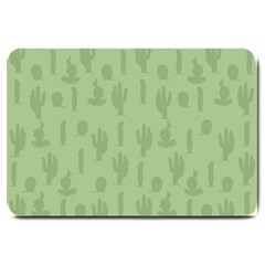 Cactus Pattern Large Doormat  by Valentinaart