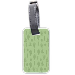 Cactus Pattern Luggage Tag (one Side) by Valentinaart